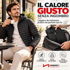 Piumino Uomo 100 Grammi con Cappuccio, Giubbotto Uomo Autunnale Primaverile Risulta Leggero e Comodo da Indossare Tutti i Giorni
