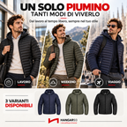 Piumino Uomo 100 Grammi con Cappuccio, Giubbotto Uomo Autunnale Primaverile Risulta Leggero e Comodo da Indossare Tutti i Giorni