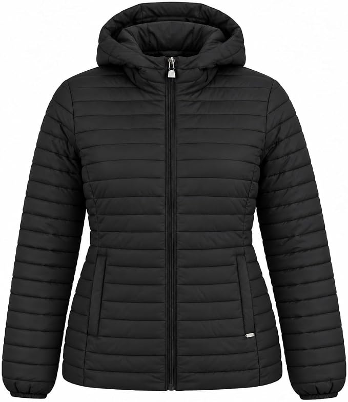 Piumino 100 grammi Donna Mezza Stagione, Piumino Donna 100 Grammi con Cappuccio Risulta Leggero, Caldo e Permette di Muoversi Liberamente per un Comfort Garantito