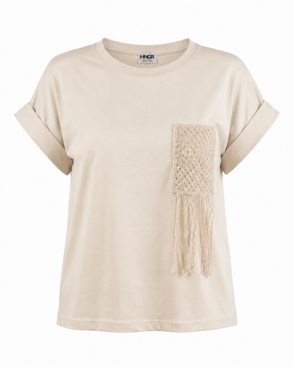 Fringes crochet tee