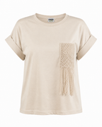 Fringes crochet tee
