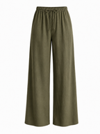Wide linen pants