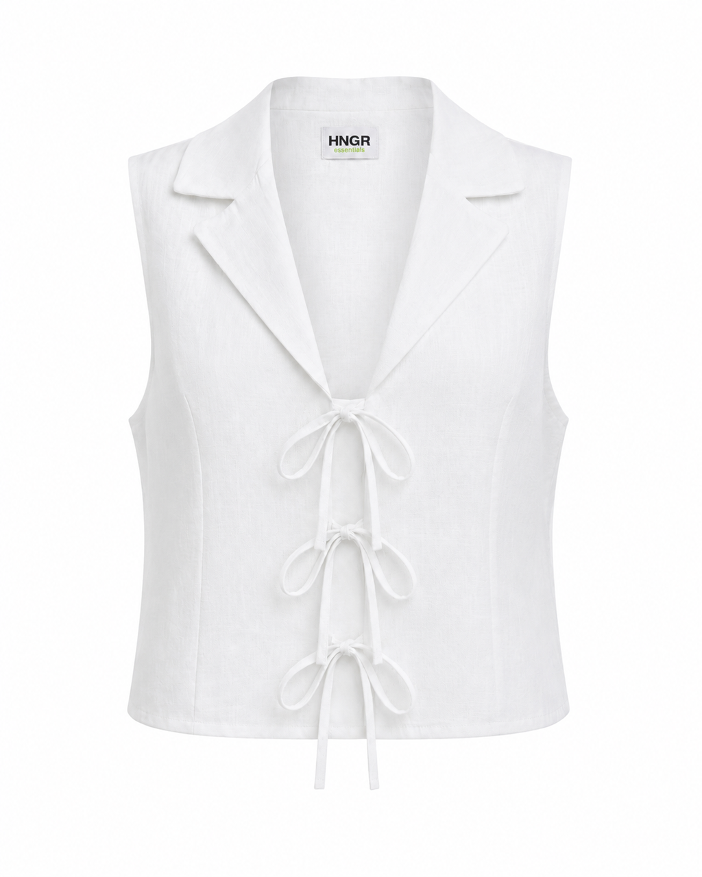 Tie linen top