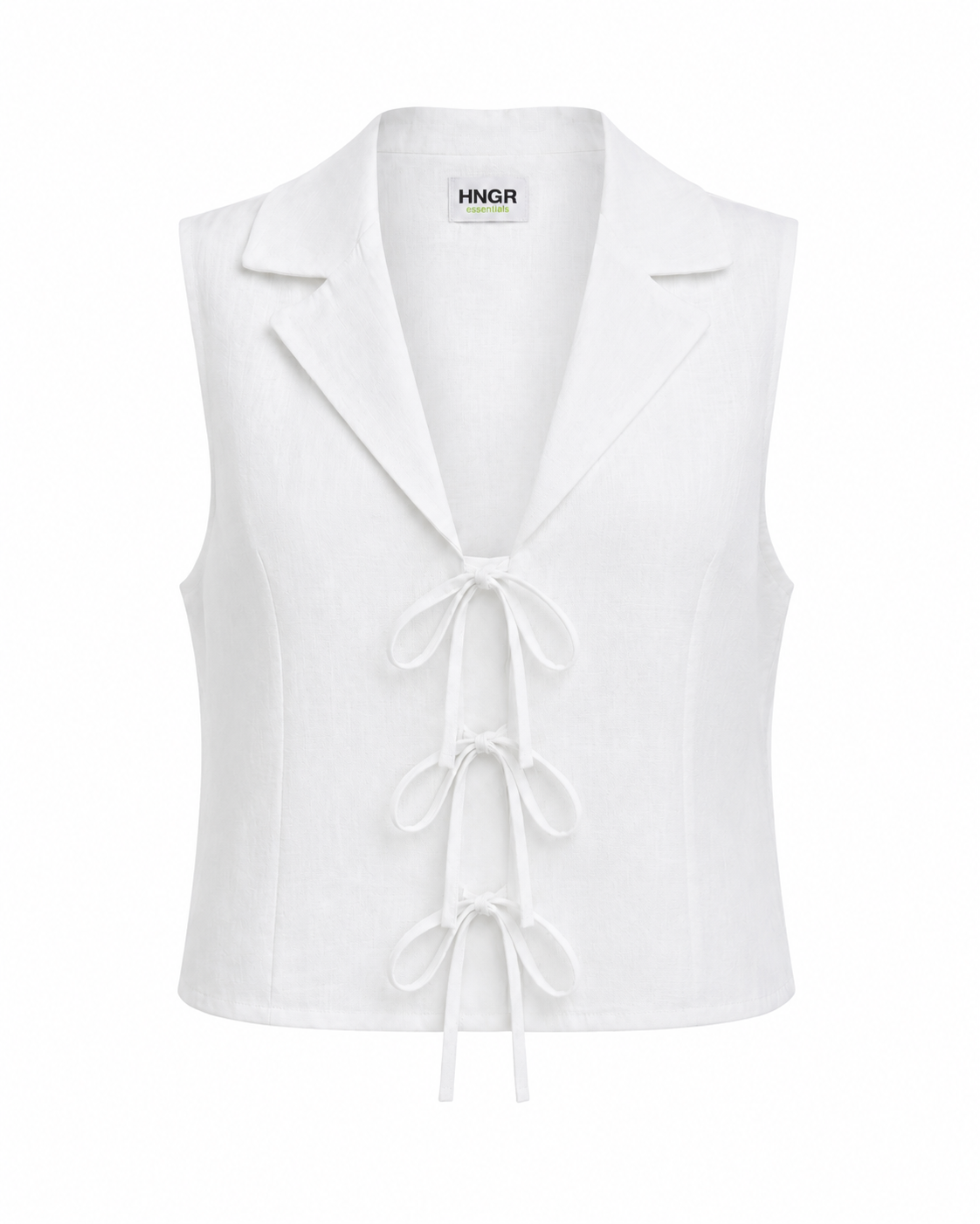 Tie linen top