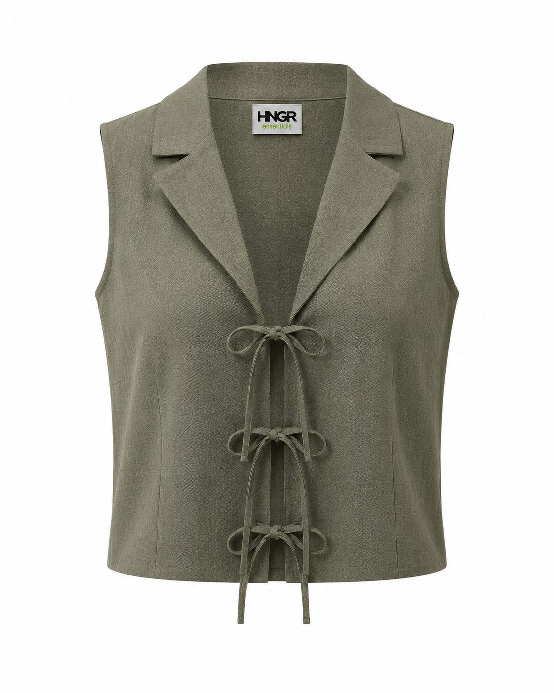 Tie linen top