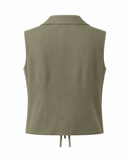 Tie linen top