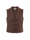 Tie linen top
