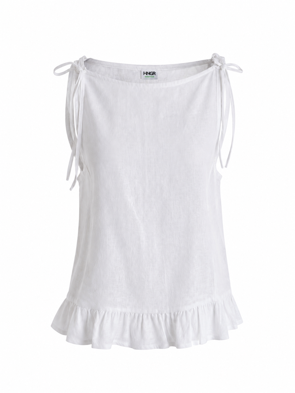 Ruffle linen top