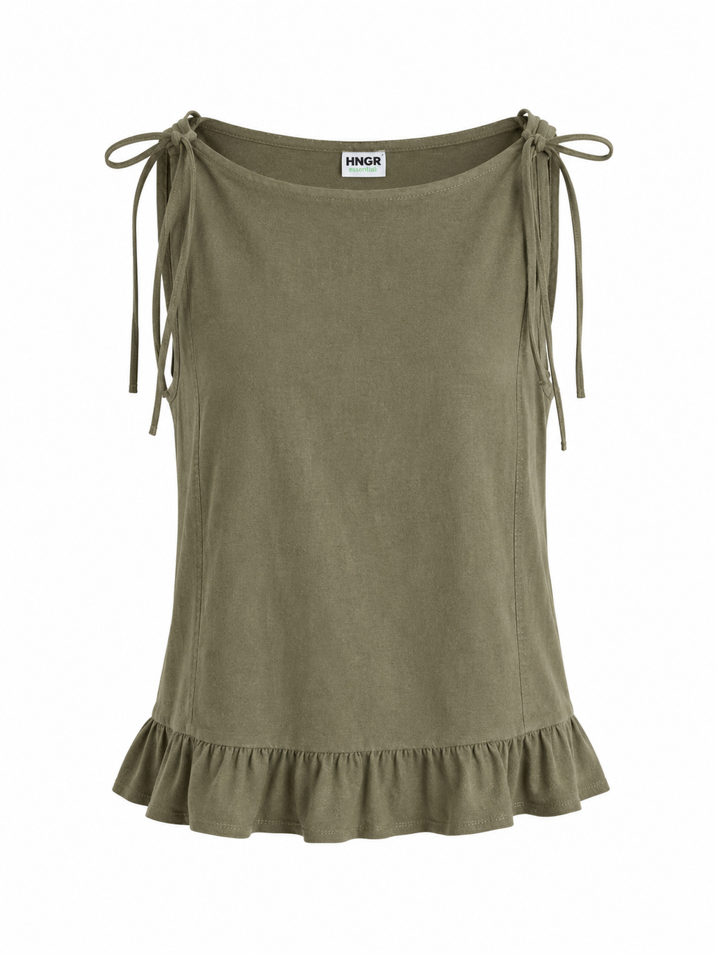 Ruffle linen top