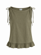 Ruffle linen top