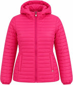 Piumino 100 grammi Donna Mezza Stagione, Piumino Donna 100 Grammi con Cappuccio Risulta Leggero, Caldo e Permette di Muoversi Liberamente per un Comfort Garantito