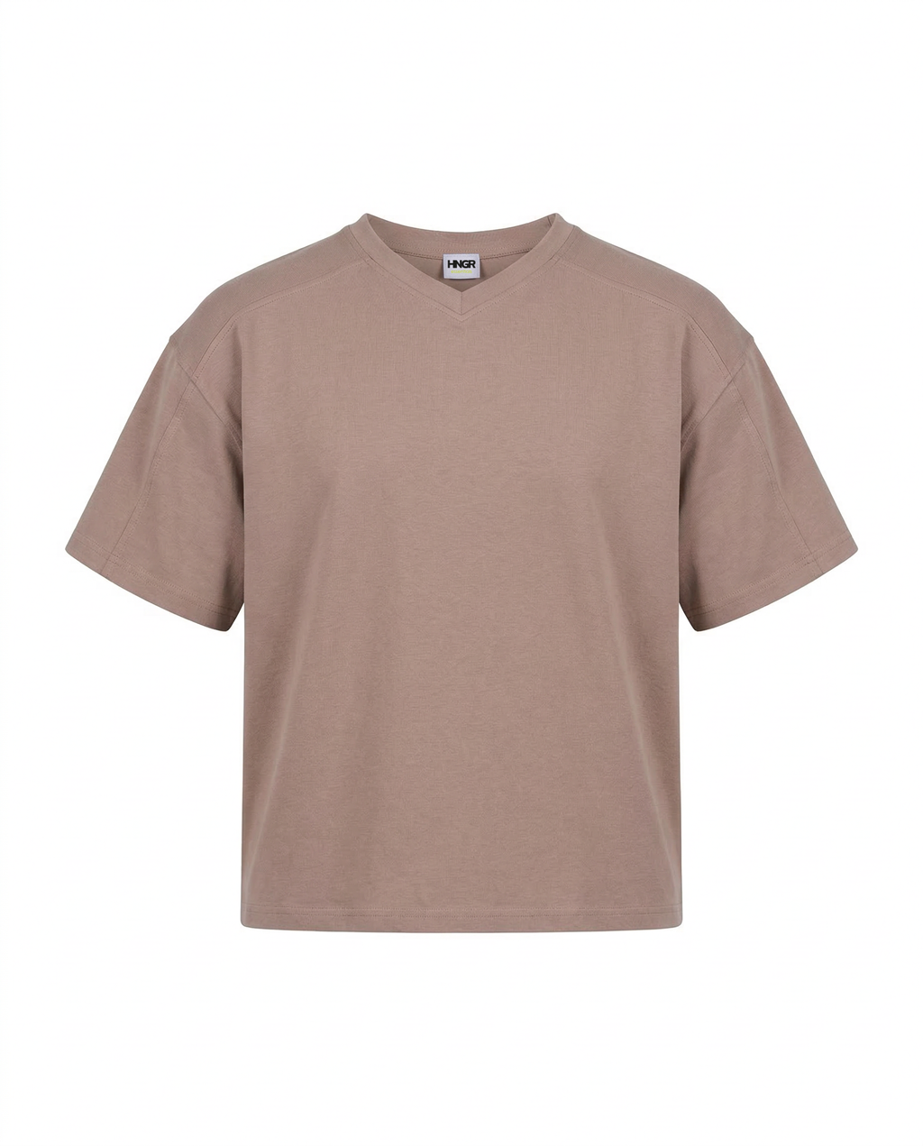 Everyday boxy v‑neck tee
