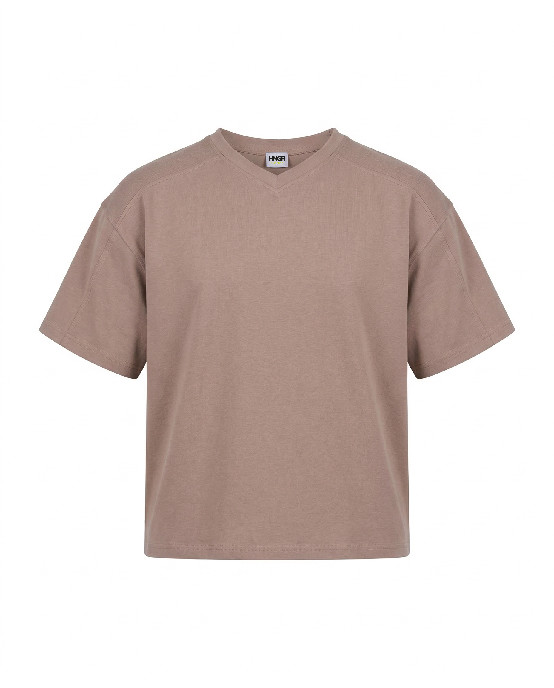 Everyday boxy v‑neck tee