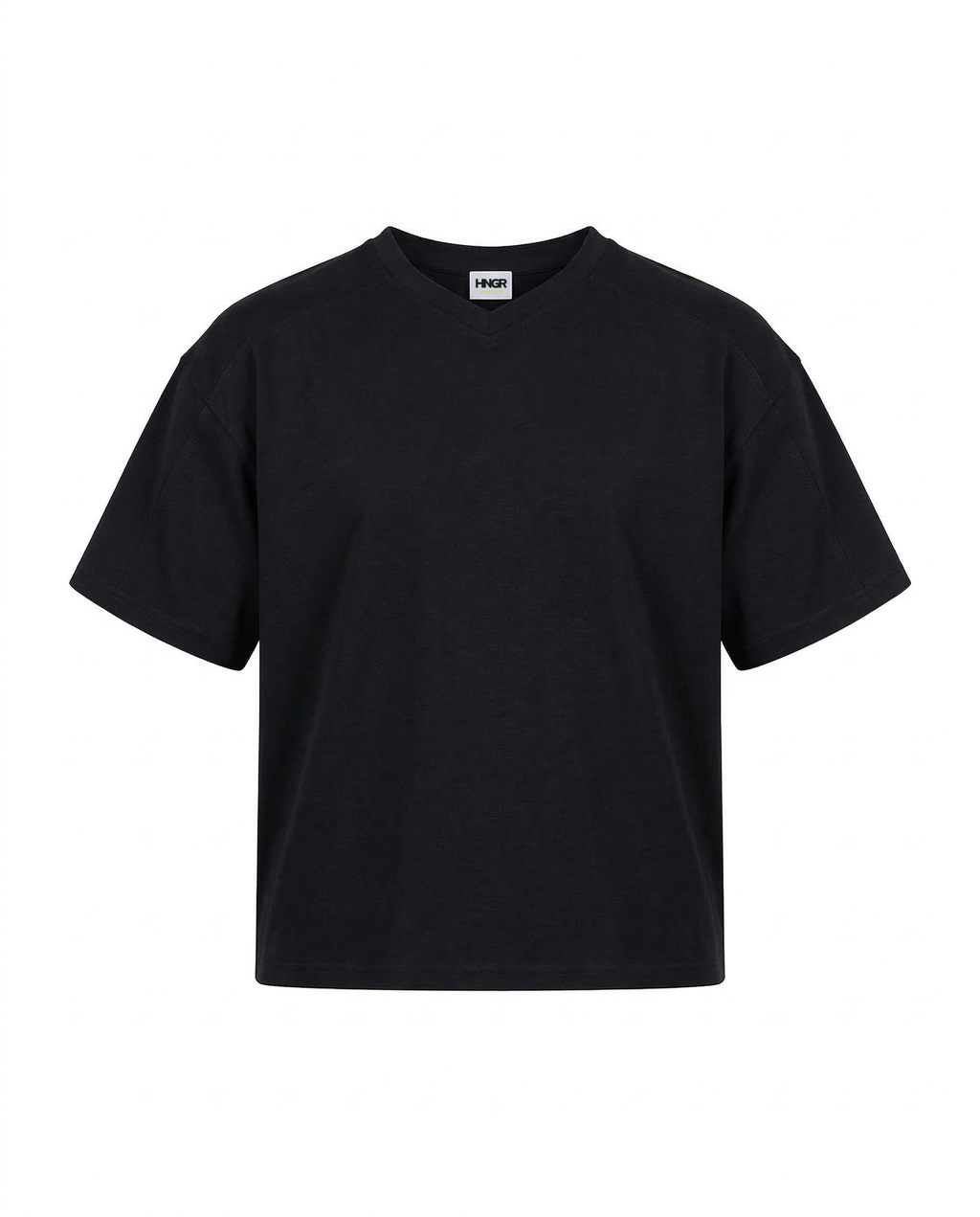 Everyday boxy v‑neck tee