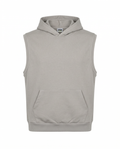Relaxed sleeveless hoodie