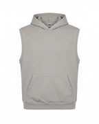 Relaxed sleeveless hoodie