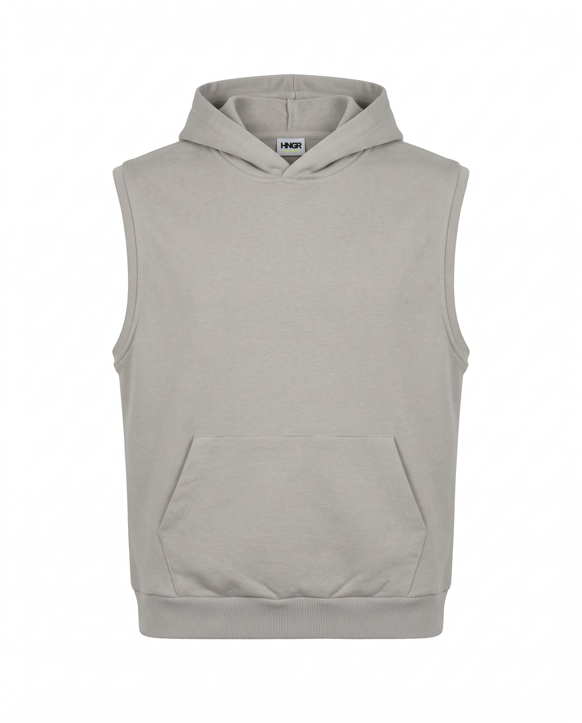 Relaxed sleeveless hoodie