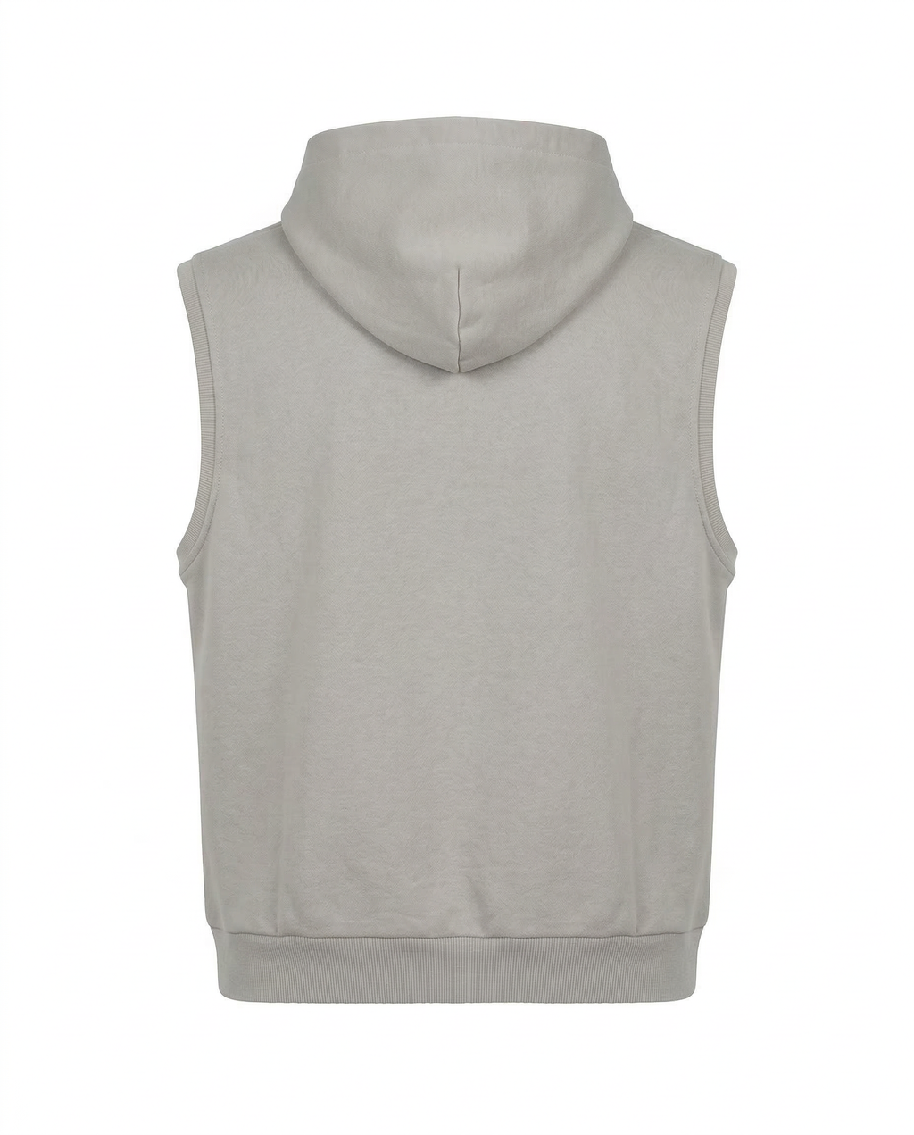Relaxed sleeveless hoodie
