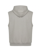 Relaxed sleeveless hoodie