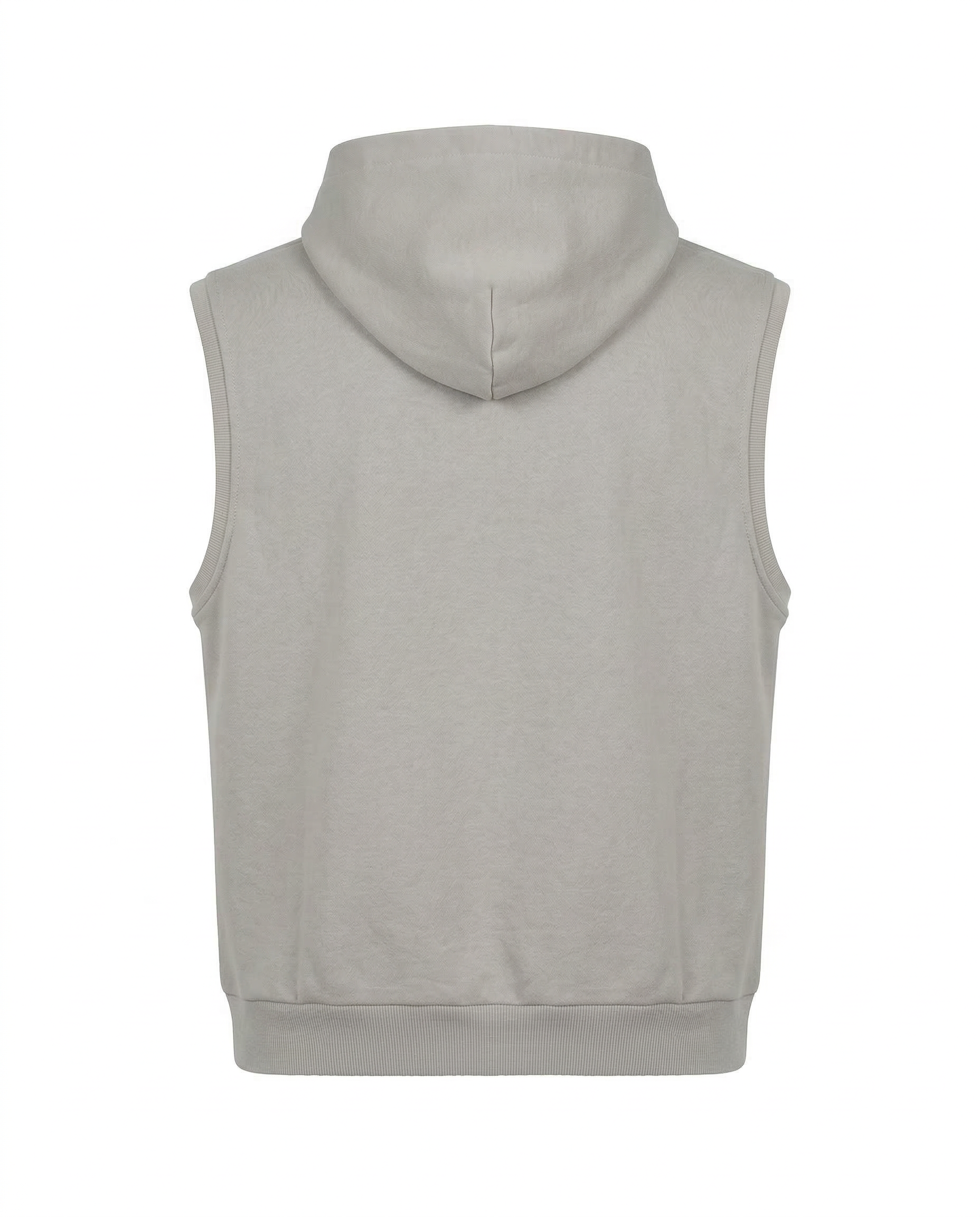 Relaxed sleeveless hoodie