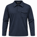 Polo maniche lunghe con taschino