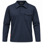 Polo maniche lunghe con taschino