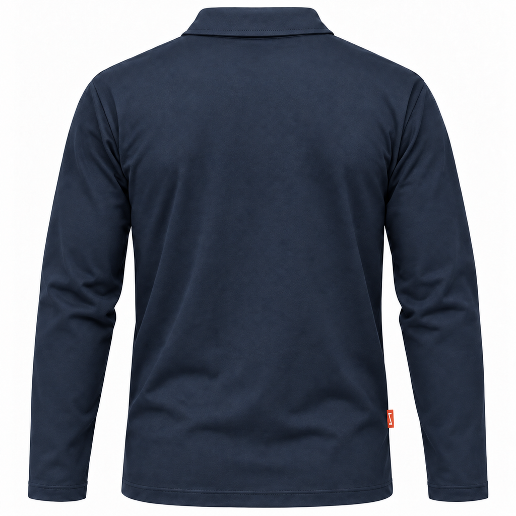 Polo maniche lunghe con taschino