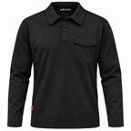 Polo maniche lunghe con taschino