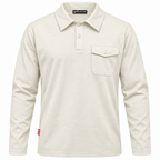 Polo maniche lunghe con taschino