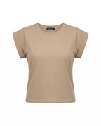 Rolled sleeve tee