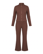 Full zip hoodie & wide pants set