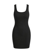 Ribbed midi dress