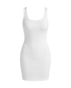 Ribbed midi dress