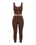 Soft touch zip top & leggings set