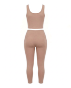 Soft touch zip top & leggings set