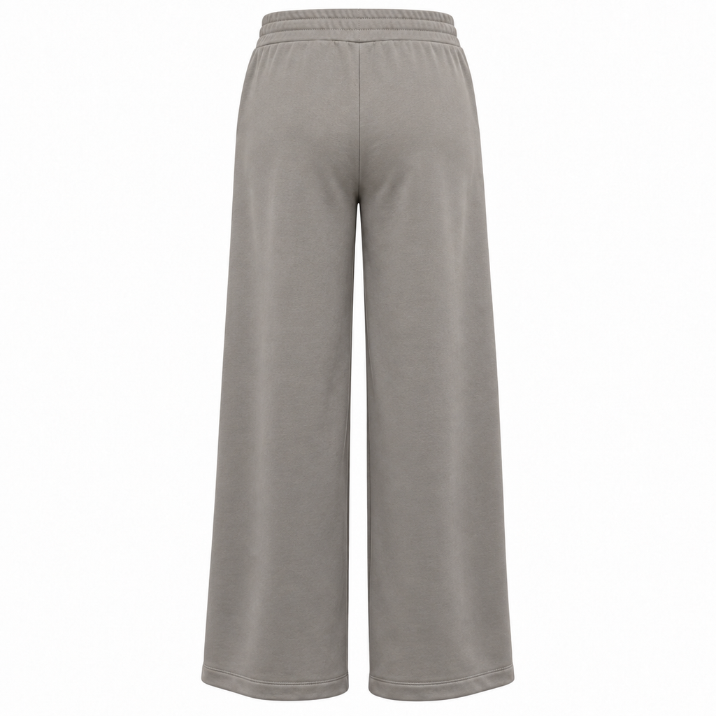 Pantalone gamba larga con nervine frontali