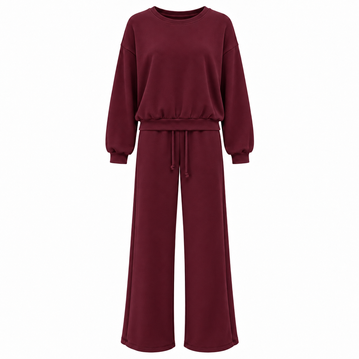 Completo donna con pantalone a gamba larga