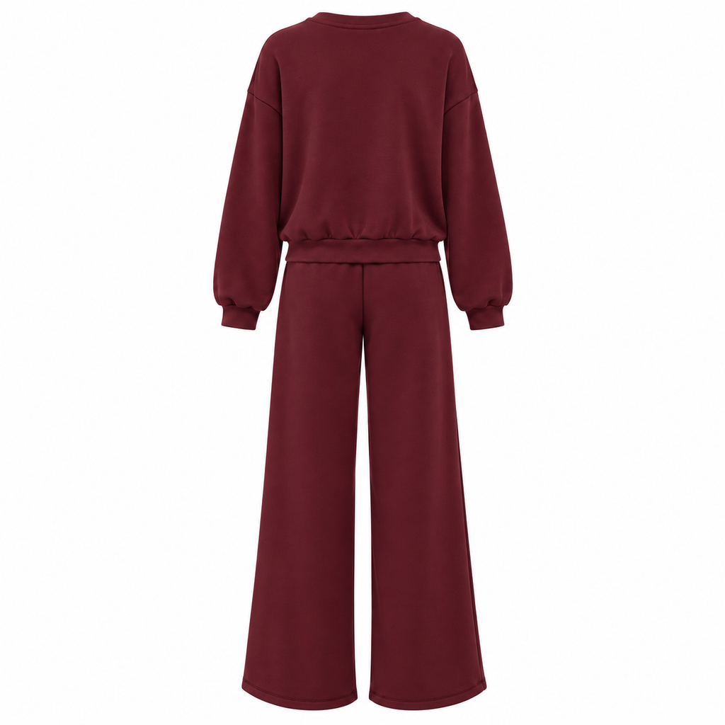 Completo donna con pantalone a gamba larga