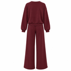 Completo donna con pantalone a gamba larga