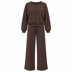 Completo donna con pantalone a gamba larga