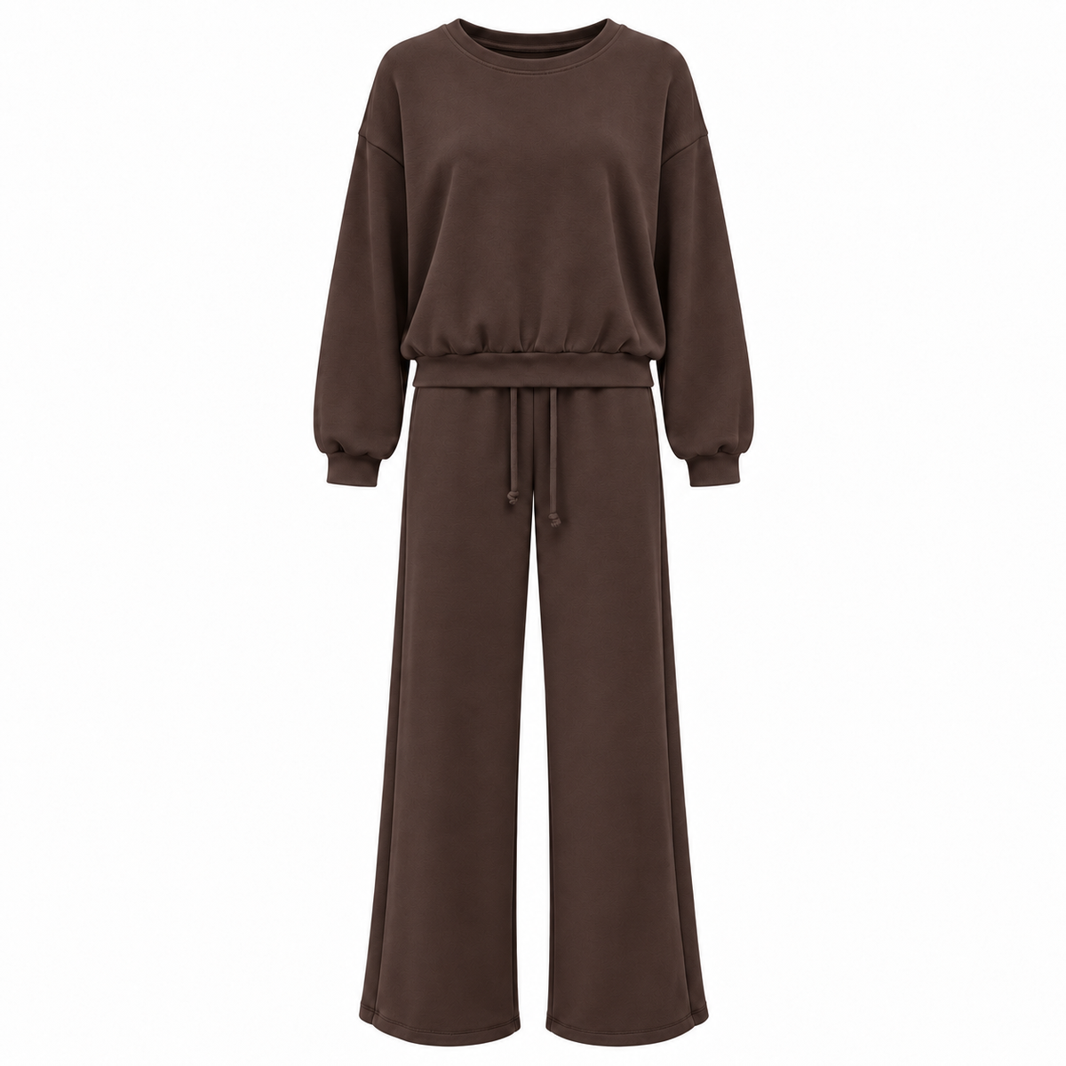 Completo donna con pantalone a gamba larga
