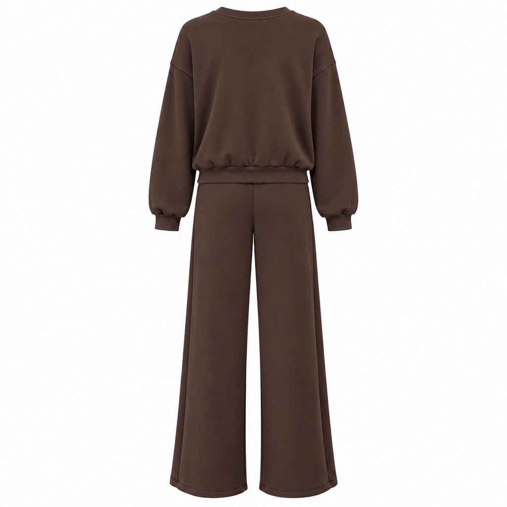 Completo donna con pantalone a gamba larga