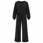 Completo donna con pantalone a gamba larga