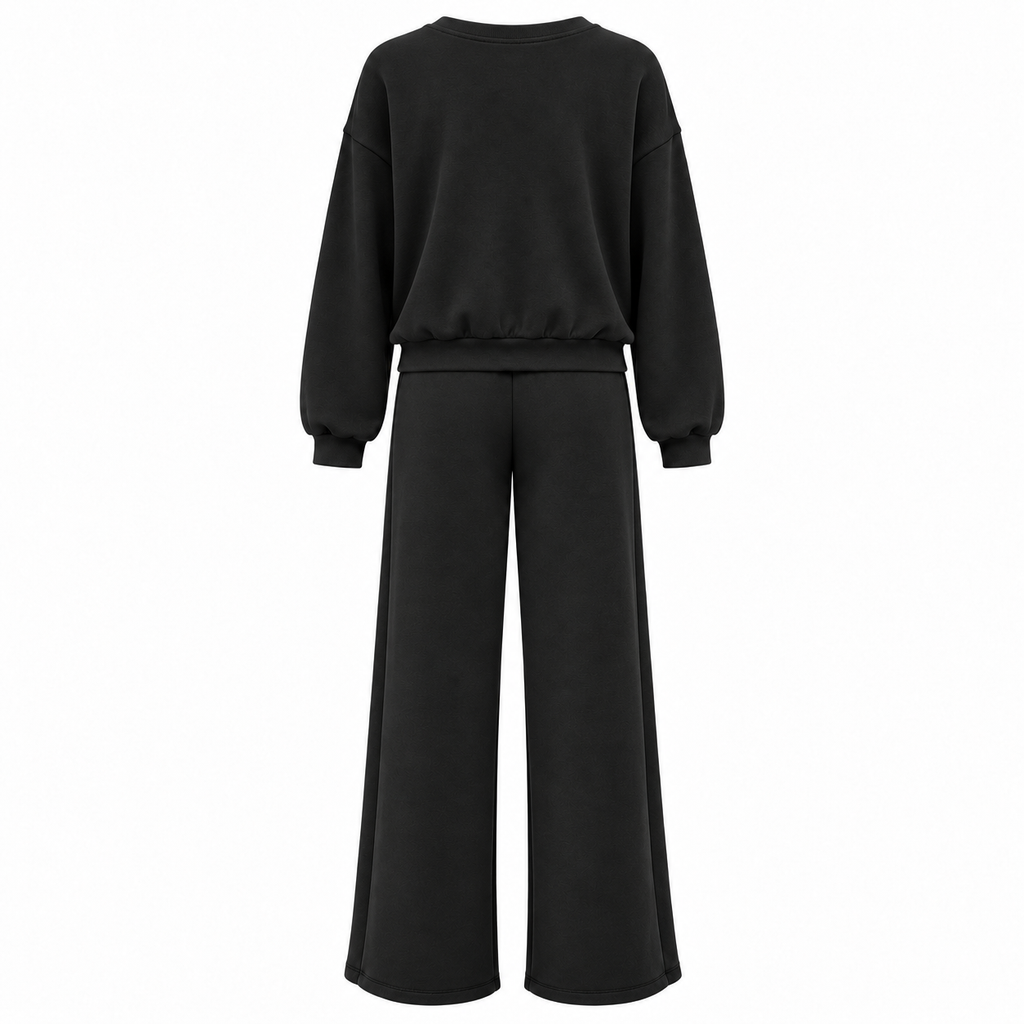 Completo donna con pantalone a gamba larga